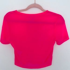 Shein sheer cropped top